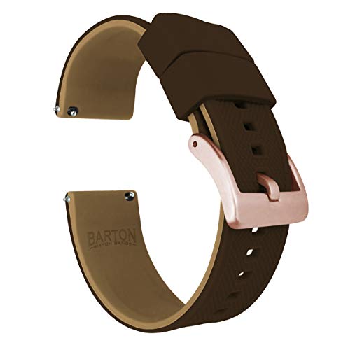 BARTON Elite Brown/Khaki Silicone Watch Band 100 Deals