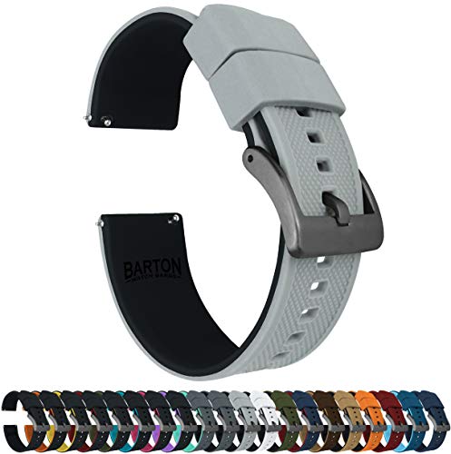 BARTON Elite Silicone Watch Band - Cool Grey 100 Deals