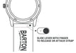 BARTON Elite Silicone Watch Band - Navy/Crimson 100 Deals