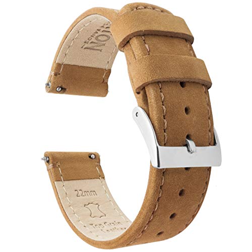 BARTON Leather Watch Band Strap - Gingerbread 100 Deals