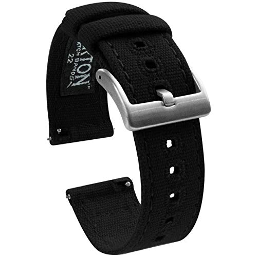 BARTON Quick Release Canvas Watch Band, 21mm 100 Deals