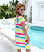 BELLOO Kids Colorful Striped Beach Cover Up 100 Deals