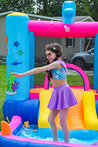 BFUSTYLE Girls Mermaid Swimsuit, Purple Blue 100 Deals