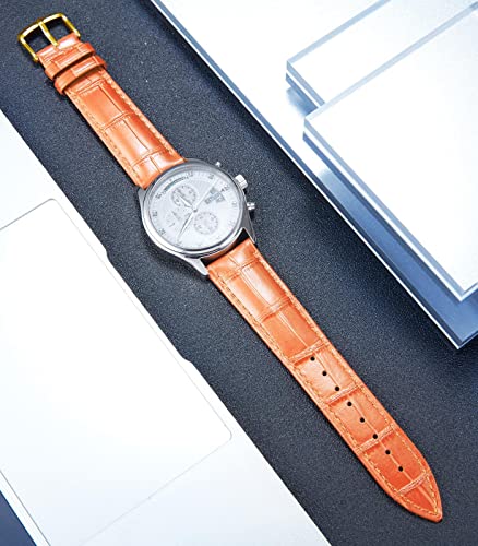 BINLUN Calfskin Leather Watch Band | Quick Release 100 Deals
