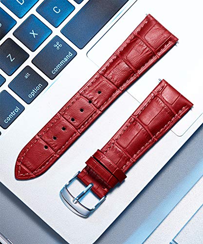 BINLUN Crocodile Pattern Leather Watch Band 100 Deals