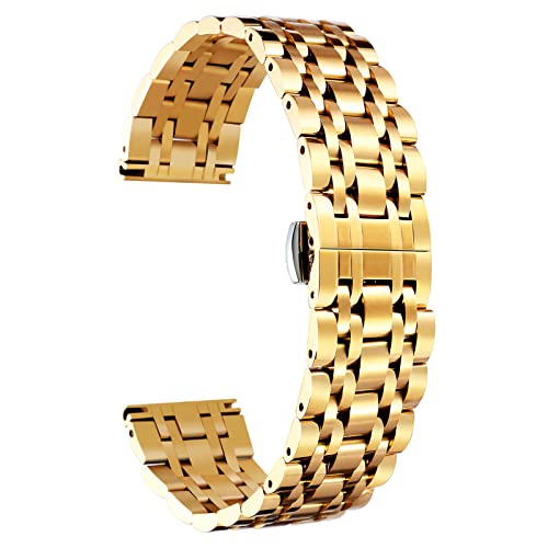 BINLUN Stainless Steel Watch Band - 13 Size Options 100 Deals