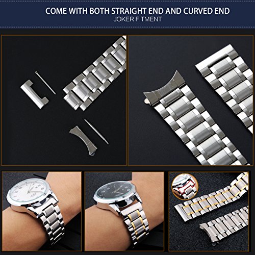 BINLUN Stainless Steel Watch Band - 6 Colors 100 Deals