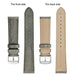 BISONSTRAP 22mm Light Grey Leather Watch Band 100 Deals