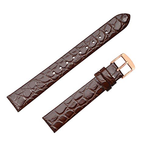 BISONSTRAP Brown Leather Watch Straps - 10mm 100 Deals