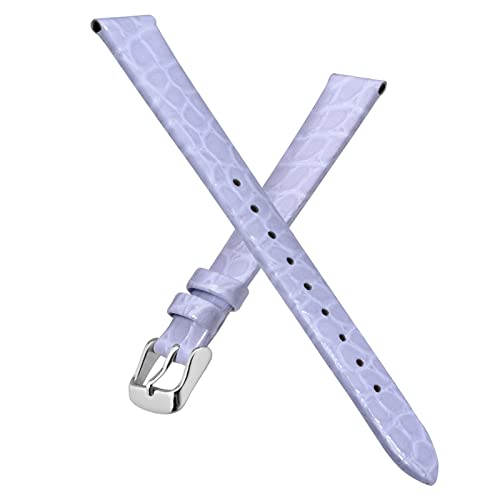 BISONSTRAP Leather Watch Bands - Light Purple 100 Deals