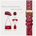 BISONSTRAP Red/Gold Leather Watch Straps 100 Deals