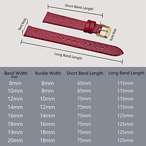 BISONSTRAP Red/Gold Leather Watch Straps 100 Deals