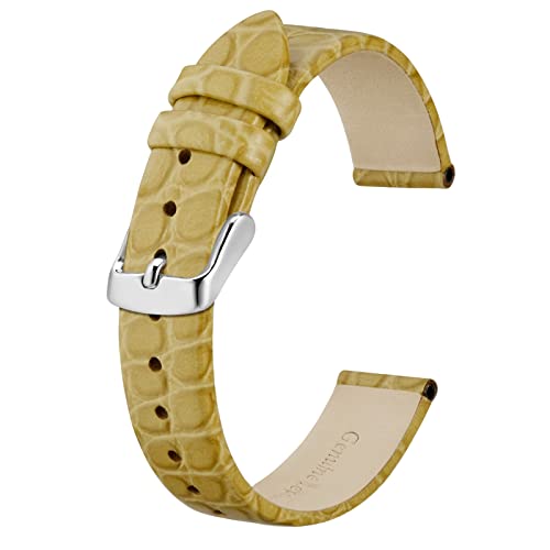 BISONSTRAP Wheat Leather Watch Band 100 Deals