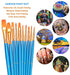 BOSOBO Artist Paint Brushes Set - 20 Round Tip 100 Deals