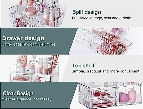 BREIS Clear Acrylic Makeup Organizer Box 100 Deals
