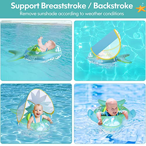 Baby Float with Canopy - Safe Infant Swimming Float 100 Deals