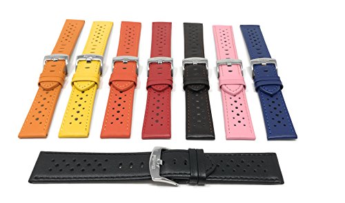 Bandini 20mm Leather Racing Watch Band 100 Deals