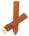 Bandini Italian Leather Watch Band - Tan/Gold 100 Deals