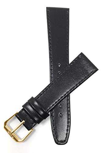 Bandini XL Italian Leather Watch Band - Black 100 Deals