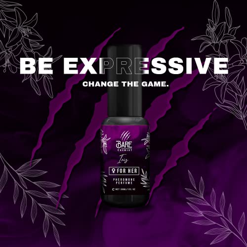 Bare Chemist Iris Pheromone Perfume for Women [Long Lasting Scent] - Oil Perfume Enhanced with Pheromones for Her 1oz. - Fruity, Vanilla, Sweet, Fresh 100 Deals