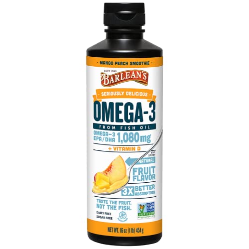 Barlean's Mango Peach Omega 3 Fish Oil 100 Deals