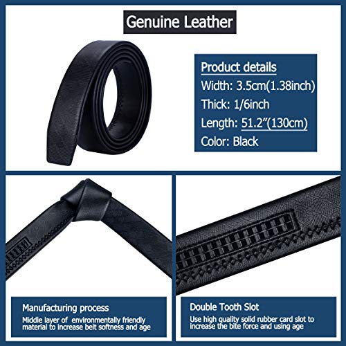 Barry.Wang Men's Retro Business Leather Belt 100 Deals
