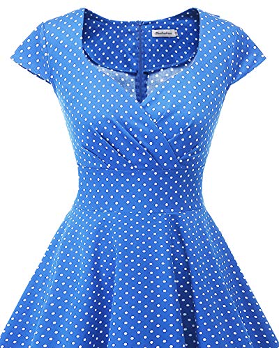 Bbonlinedress Retro Vintage Swing Dress - Dark Blue 100 Deals