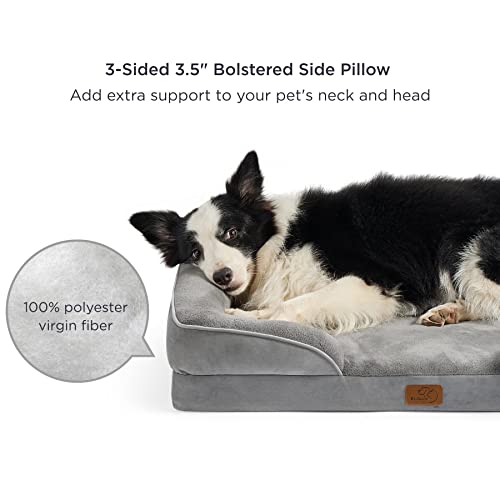 Bedsure Waterproof Orthopedic Dog Bed, Grey 100 Deals