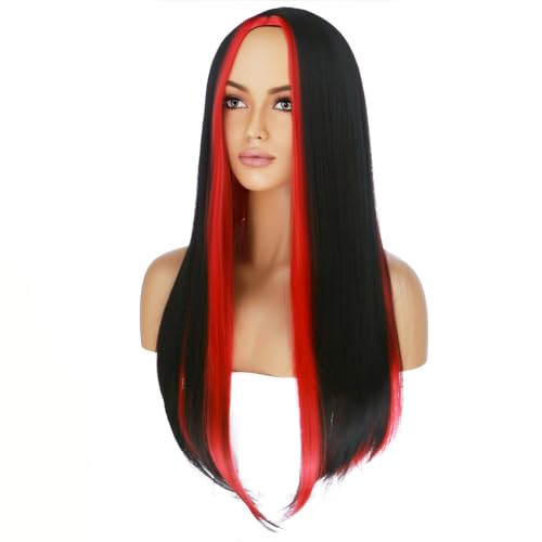 Beron 26'' Wine Red Straight Party Wig 100 Deals
