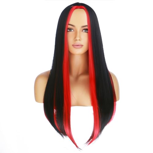 Beron 26'' Wine Red Straight Party Wig 100 Deals