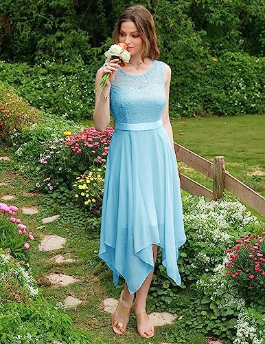 BeryLove Light Blue Lace Homecoming Dress 100 Deals