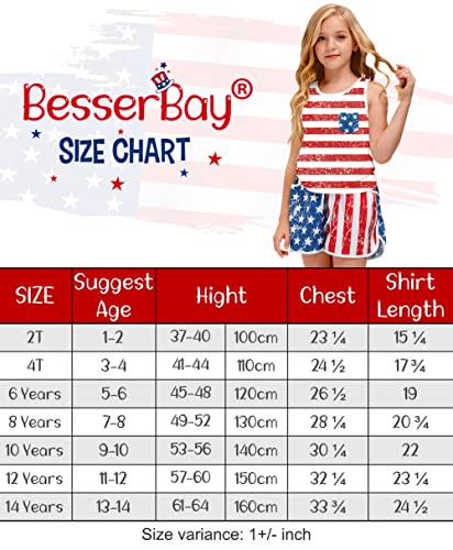 BesserBay Vintage US Flag Tank Top, 13-14 Yrs 100 Deals