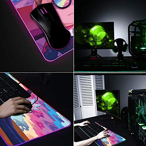 Bimormat RGB Mouse Pad - Colorful Gaming Desk 100 Deals