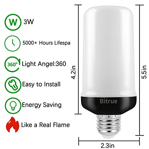 Bitrue Flame Effect Light Bulb | 4 Pack 100 Deals