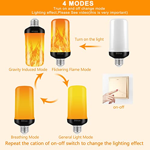 Bitrue Flame Effect Light Bulb | 4 Pack 100 Deals