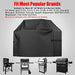Black 58-Inch BBQ Grill Cover - Weatherproof 100 Deals