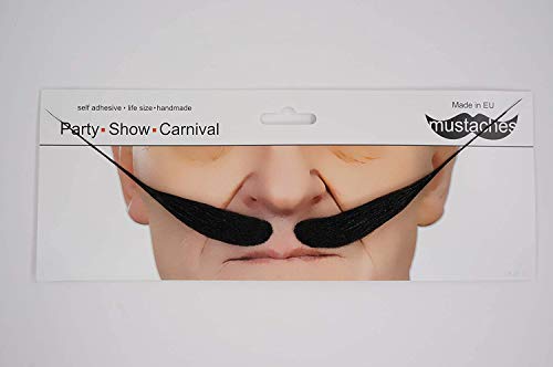 Black Self-Adhesive Fake Mustache for Adults 100 Deals