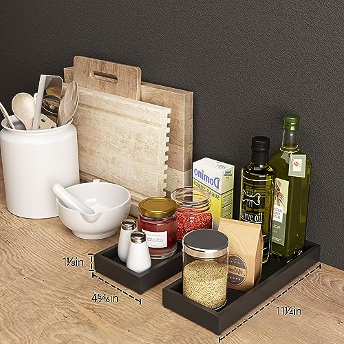 Black Wooden Vanity Tray for Bathroom and Kitchen 100 Deals