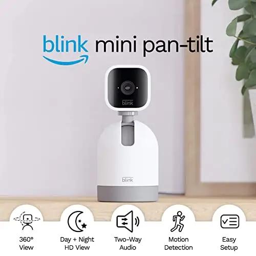 Blink Mini Pan-Tilt Camera in White 100 Deals
