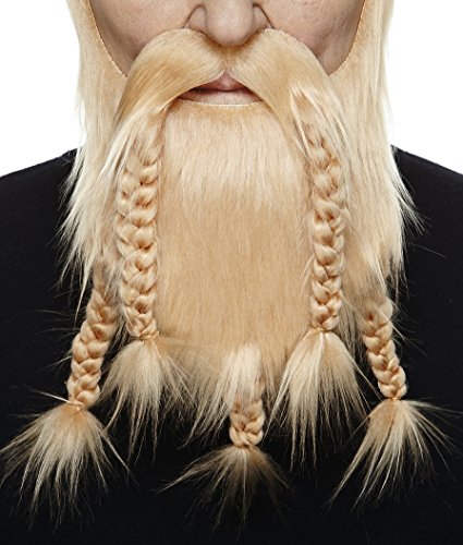 Blond Viking Dwarf False Facial Hair 100 Deals