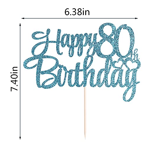 Blue Flash 80th Birthday Cake Topper 100 Deals