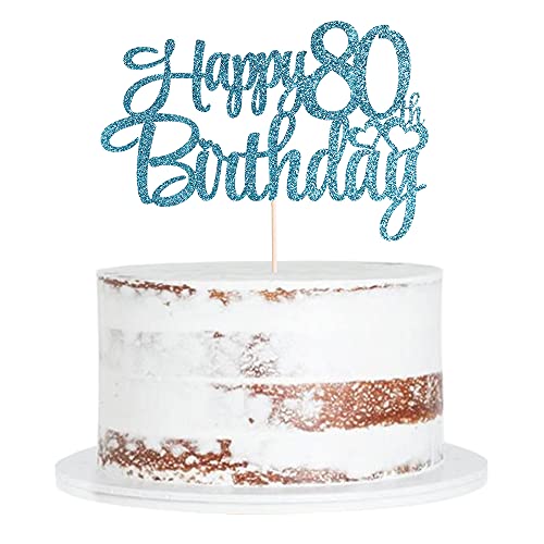 Blue Flash 80th Birthday Cake Topper 100 Deals
