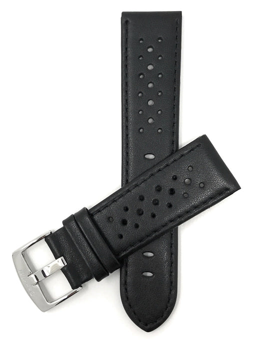 Blue XL Perforated Leather Watch Band 100 Deals