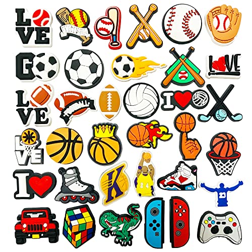 Boys Shoe Charms - Sports Theme - Ideal Gift 100 Deals