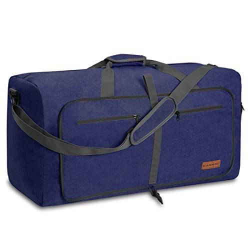 CANWAY 85L Large Blue Duffle Bag for Men 100 Deals