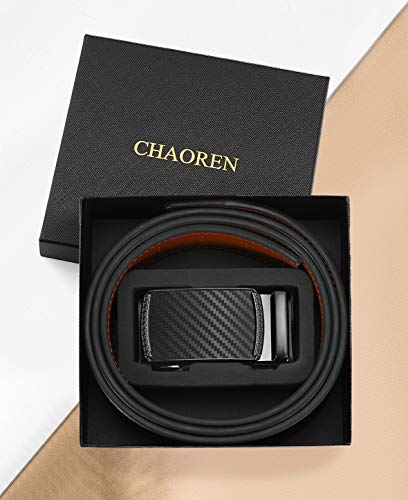 CHAOREN Men's Leather Ratchet Belt 100 Deals