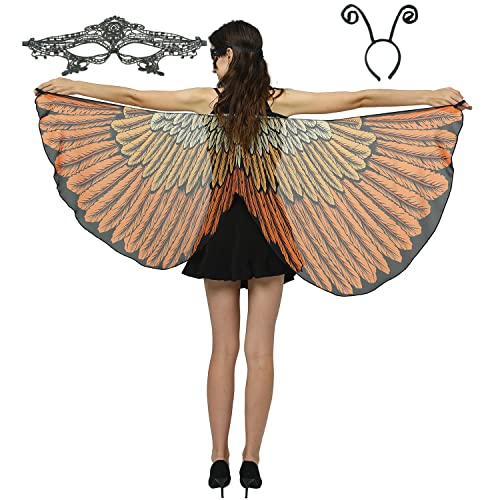 CISMARK Women's Butterfly Wings Shawl for Halloween 100 Deals