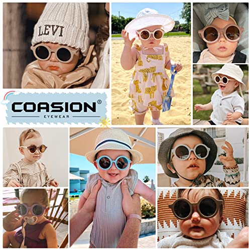 COASION Baby Polarized Round Sunglasses with Strap 100 Deals