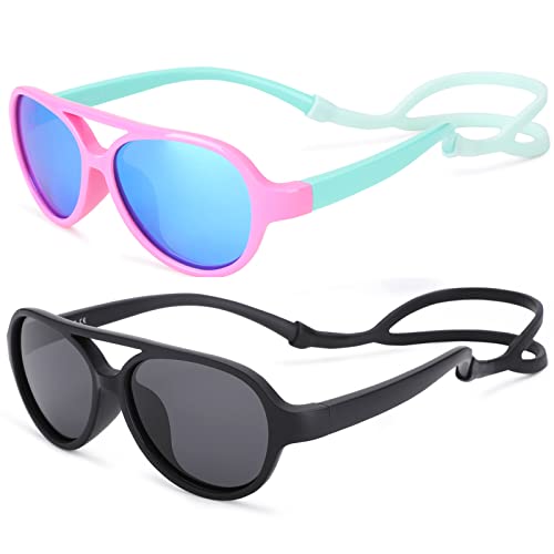 COASION Baby Polarized Sunglasses | Adjustable Strap 100 Deals