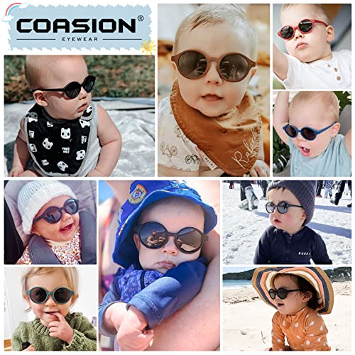COASION Baby Polarized Sunglasses - Red 100 Deals